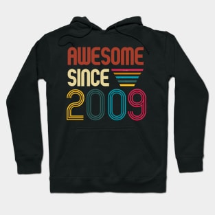 Awesome since 2009 -Retro Age shirt Hoodie